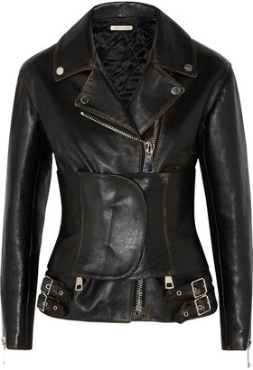 Christopher Kane Belted leather jacket