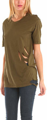 Nightcap Clothing Ripped Tee in Army