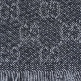 Gucci Gg Logo Wool Scarf