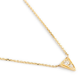 J.Crew MociunTM 14k triangle diamond necklace