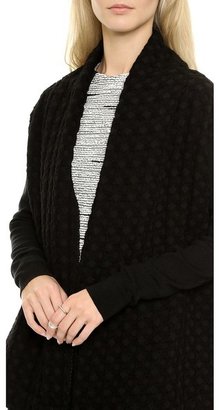 Yigal Azrouel Cut25 by Draped Jacket with Ribbed Sleeves