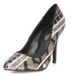 Dorothy Perkins Womens Sequin pointed high court shoes- Multi
