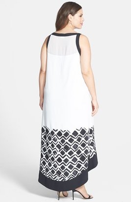 DKNY DKNYC High/Low Maxi Dress (Plus Size)