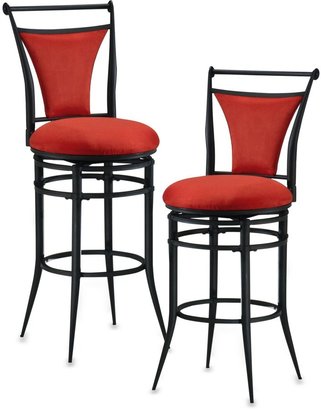 Bed Bath & Beyond Brooks Swivel Stools in Flame Red