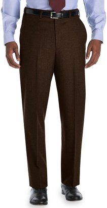 Brooks Brothers Madison Fit Plain-Front Flannel Trousers