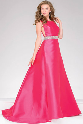 Jovani A-Line Backless Prom Dress 46501