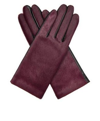 Agnelle Calf-hair and leather gloves