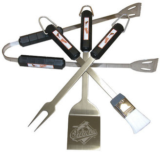 MotorHead Products 4 Piece Grilling Tool Set MLB Team: Baltimore Orioles