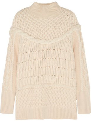 Temperley London Magdalena cable-knit merino wool sweater