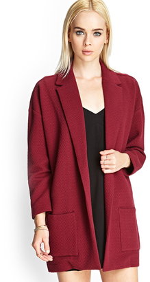 Forever 21 Quilted Knit Casual Blazer