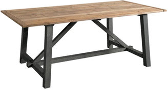 Houseology OH Vintage Furniture Beam Dining Table - Antique Grey
