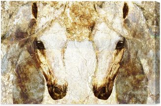 Bed Bath & Beyond Gold Horses Captivating Canvas Art