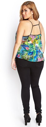 Forever 21 FOREVER 21+ Tropical Pattern Cami
