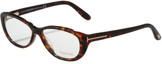 Tom Ford Soft Rounded Fashion Glasses, Havana