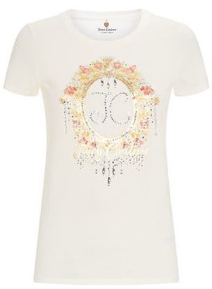 Juicy Couture Floral Jewel Short Sleeve T-Shirt