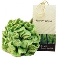 Forever Natural Bamboo Bath Pouf