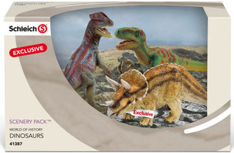 Schleich Three Dinosaur Scenery Pack