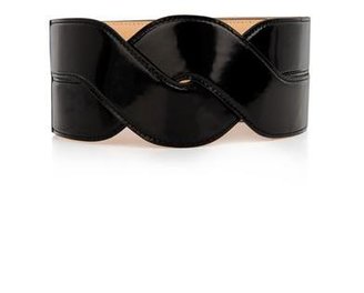 Kenzo Cable-twist leather waist belt