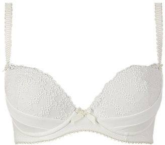 Marks and Spencer Limited Collection Floral Embroidered Low Front Push-Up Balcony Bra A-E