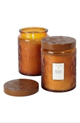 Voluspa 'Japonica - Baltic Amber' Large Embossed Jar Candle