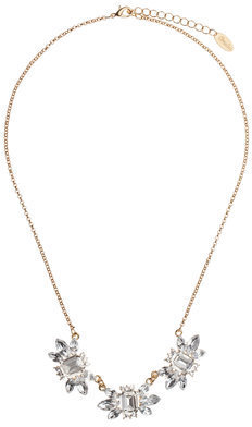 Topshop Womens **Crystal Statement Necklace by Orelia - Gold