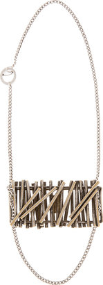 Maison Martin Margiela 7812 Maison Martin Margiela Silver Stacked Accent Necklace