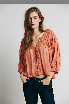 Free People Womens FP ONE Flower Chain Top