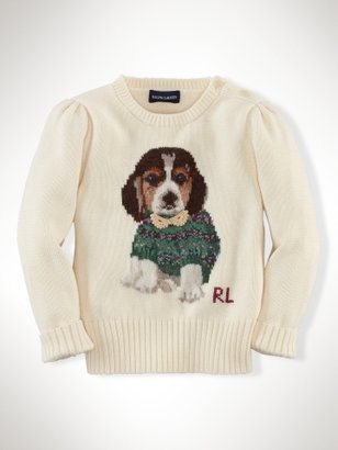 Ralph Lauren Intarsia-Dog Sweater