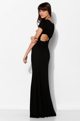 Sparkle & Fade Knotted-Back Maxi Dress