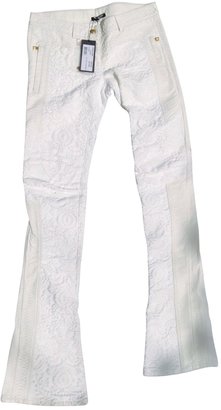 Balmain White Cotton Trousers