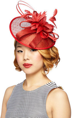 Something Special Tilt the End of Time Fascinator in Rouge