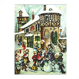 Alexander Taron Large Village and Kids Advent Calendar