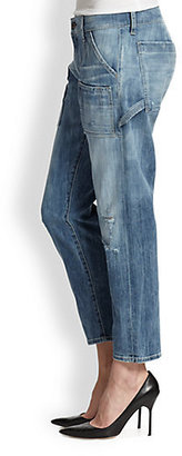 Citizens of Humanity Cropped Carpenter Straight-Leg Jeans