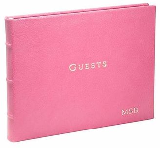 Graphic Image Personalized Leather-Bound Guest Book