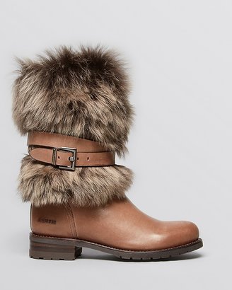 AERIN Flat Fur Boots - Kappel
