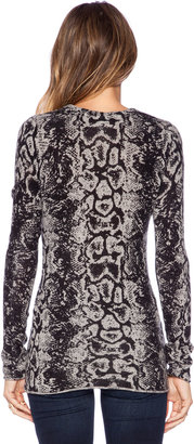 Autumn Cashmere Snake Print Sweater