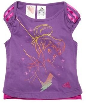 adidas Girl's purple 'Tinkerbell' t-shirt