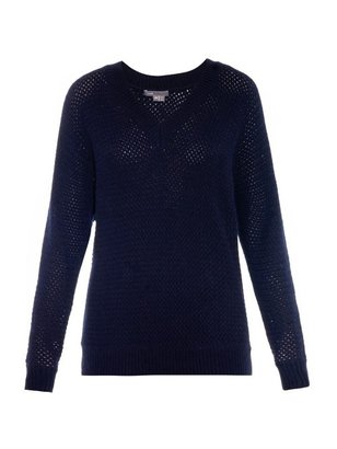 Vince Basketweave wool-blend sweater