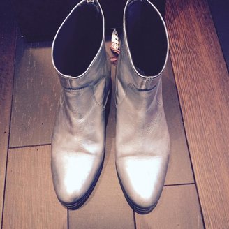 Swildens Silver Leather Ankle boots