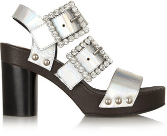 Marc Jacobs Crystal-embellished leather sandals