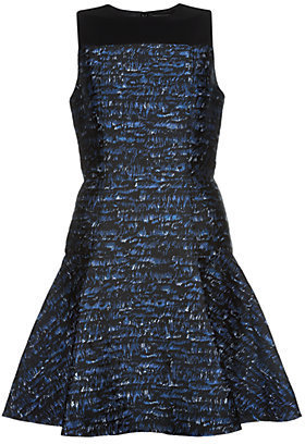 Proenza Schouler Wave Print Flared Dress