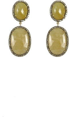 Hari Jewels Yellow Sapphire Drop Earrings