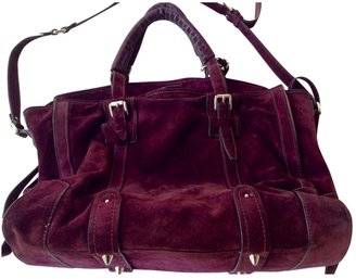 Barbara Bui Purple Suede Handbag
