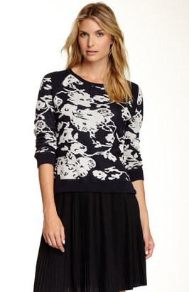Joan Vass Floral Sweatshirt