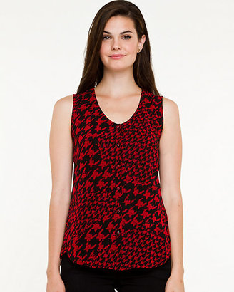 Le Château Houndstooth Scoop Neck Camisole