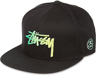 Stussy Fade logo snapback cap