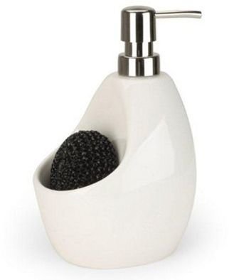Umbra Ceramic white gloss soap pump