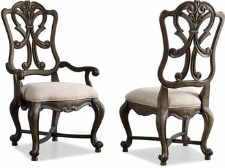 Two Donabella Wood-Back Side Chairs