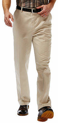 Haggar Work to Weekend Classic-Fit Flat-Front Khakis