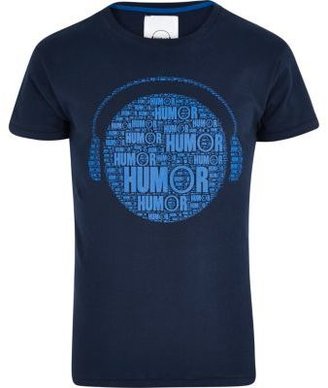 Humör Blue headphone print t-shirt